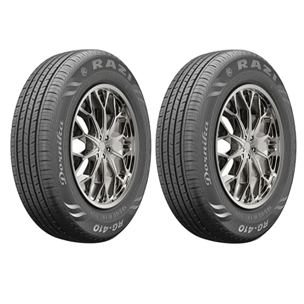 لاستیک خودرو سواری رازی تایر مدل RG410 سایز 185/65R14 دو حلقه سال 2025 چسبندگی A در شرایط خیس و شاخص سرعت 86H ساخت ایران