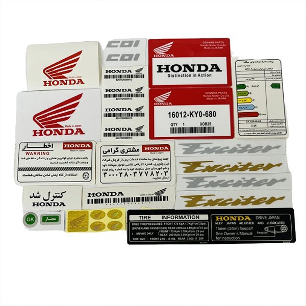برچسب باک و بدنه موتور سیکلت وارون مدل A-134-HNDA مناسب برای هوندا بسته 18 عددی