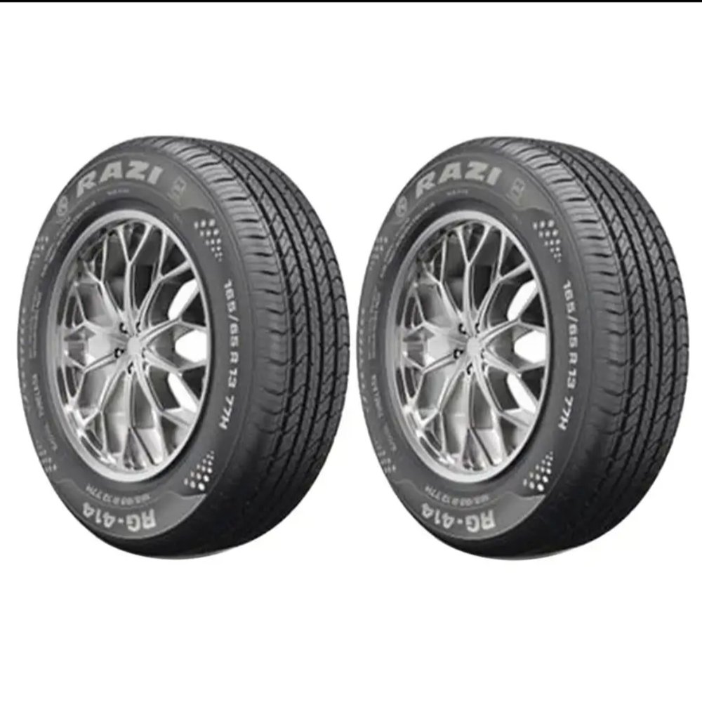 لاستیک خودرو سواری رادیال چهارفصل رازی تایر مدل RG-414 سایز 165 / 65 R13 مناسب پراید و سایپا پراید 111، 131، 132، 141 و 151 تولید سال 2026، پک 2 حلقه